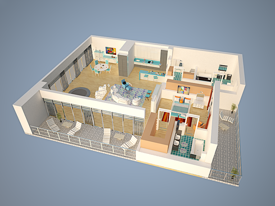 3D визуализация интерьера