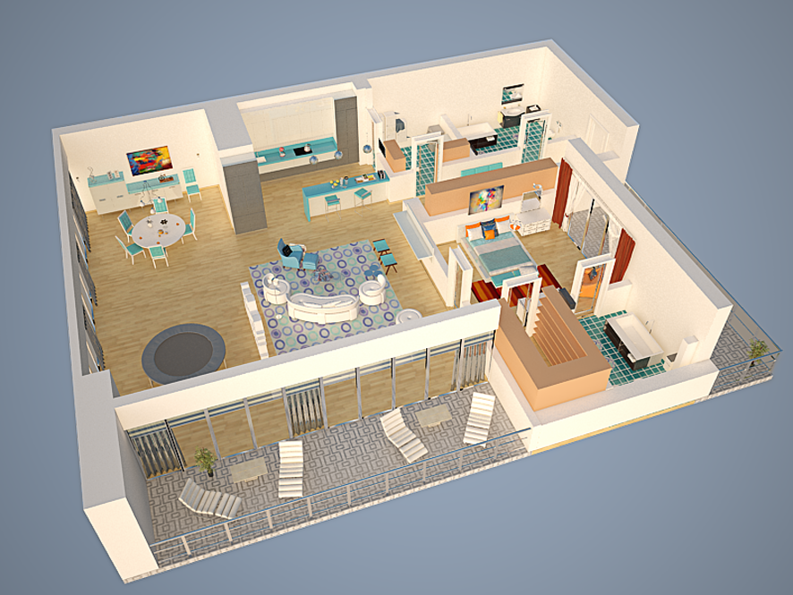 3D визуализация интерьера