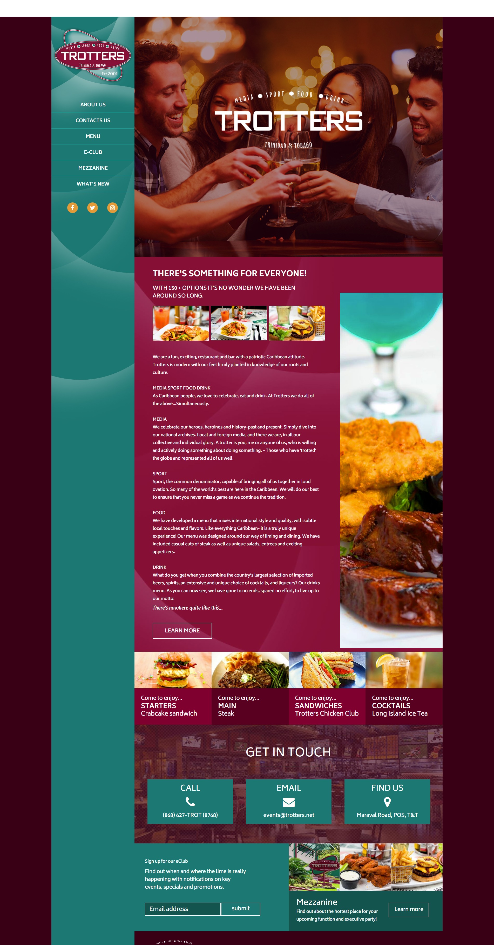 Trotters Resataurant Trinidad & Tobago 