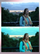 цветокоррекция, удаление надписей