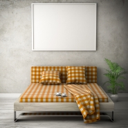 living white room 3d illustration