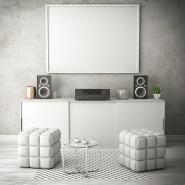 living white room 3d illustration