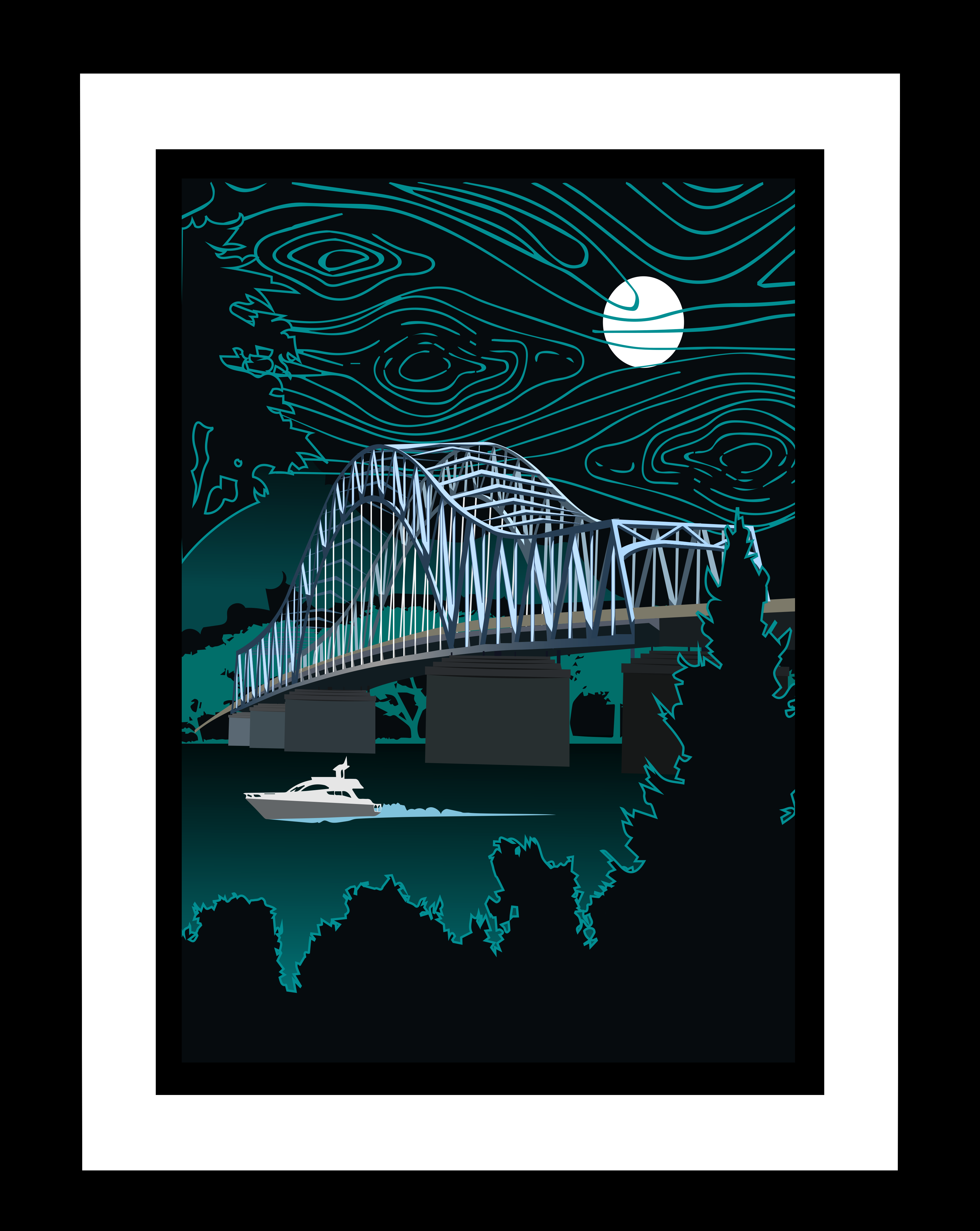 Poster "Blue bridge"