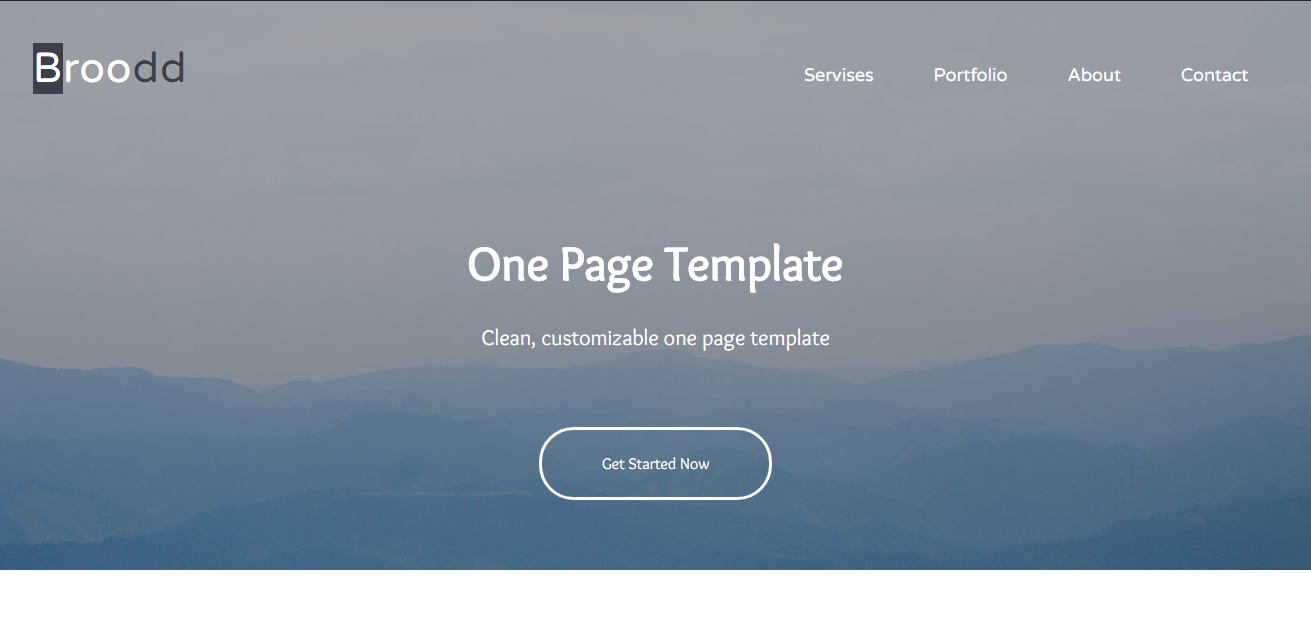 Портфолио, Landing page