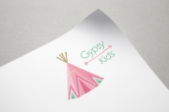 Создание логотипа для студии детского текстиля Gypsy Kids