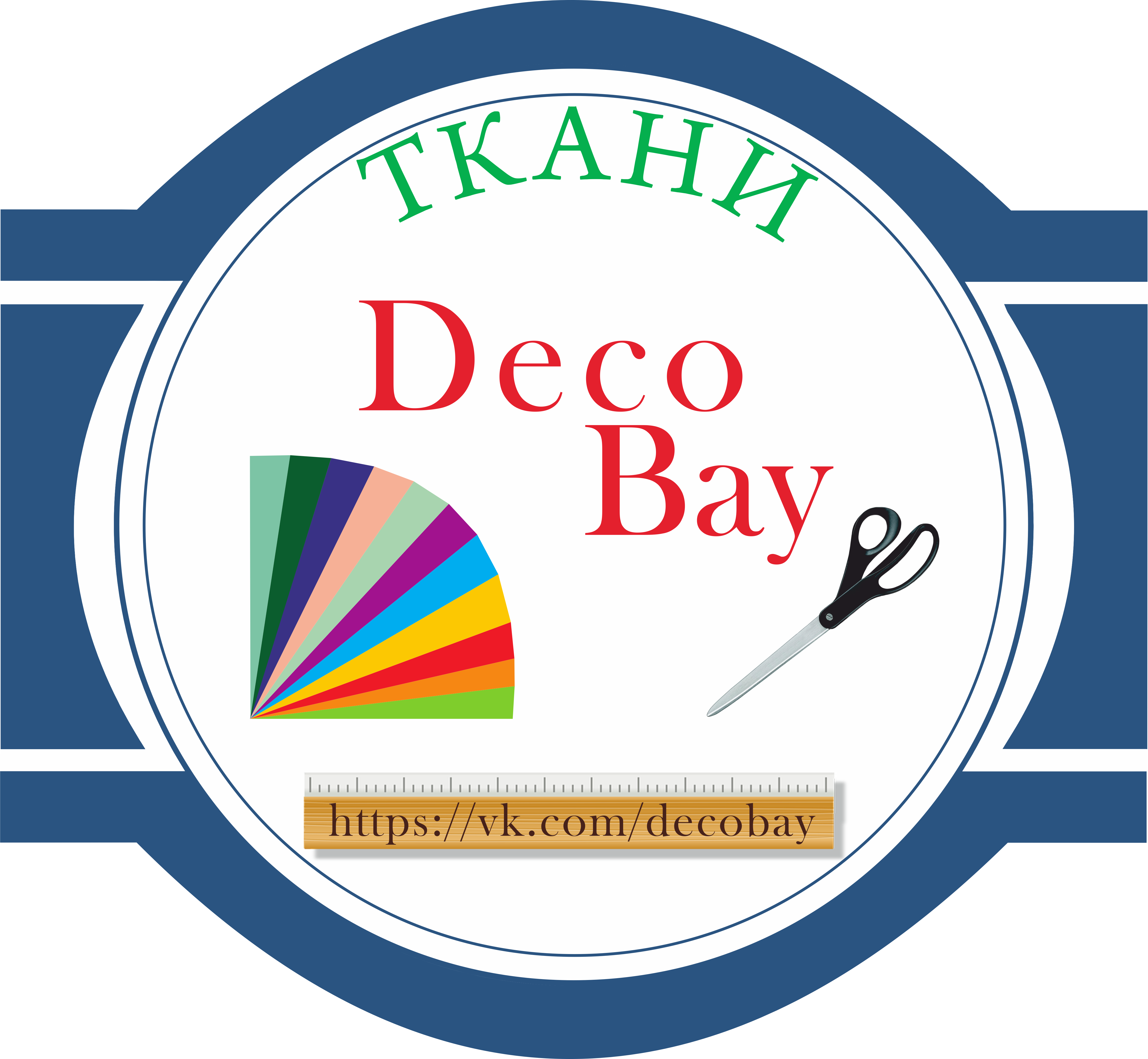 Логотип для интернет магазина тканей Deco Bay