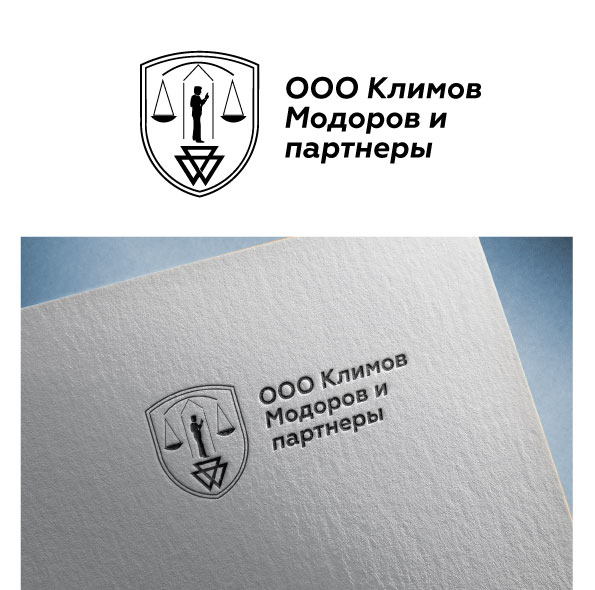 Логотип для юридической компании ООО Климов, Модоров и партнеры, он же ООО КМП.  