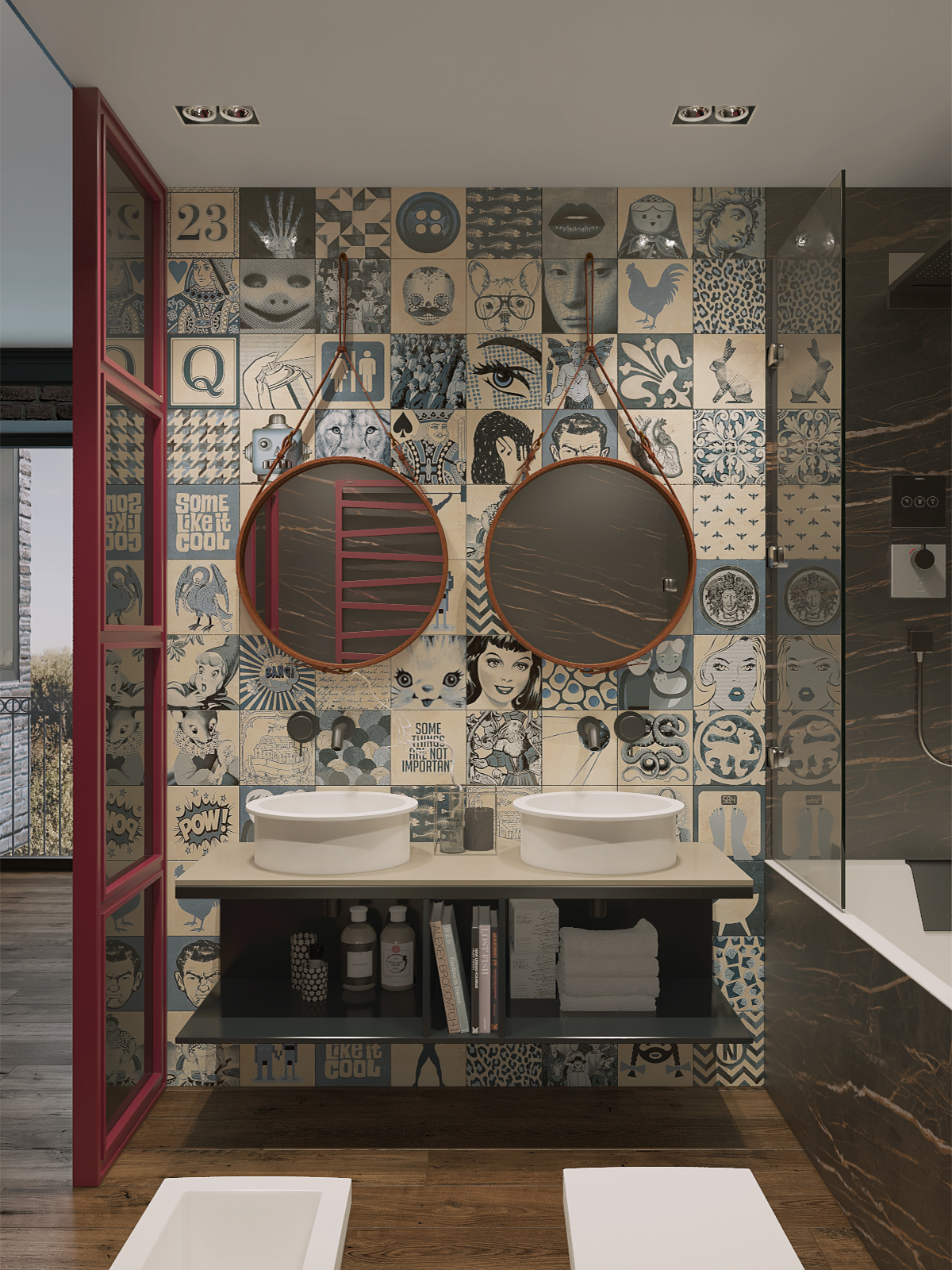 Bathroom in a Vintage Bachelor Apartment