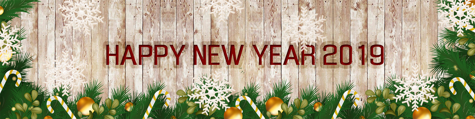 Баннер  "happy new year 2019"