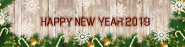 Баннер  "happy new year 2019"