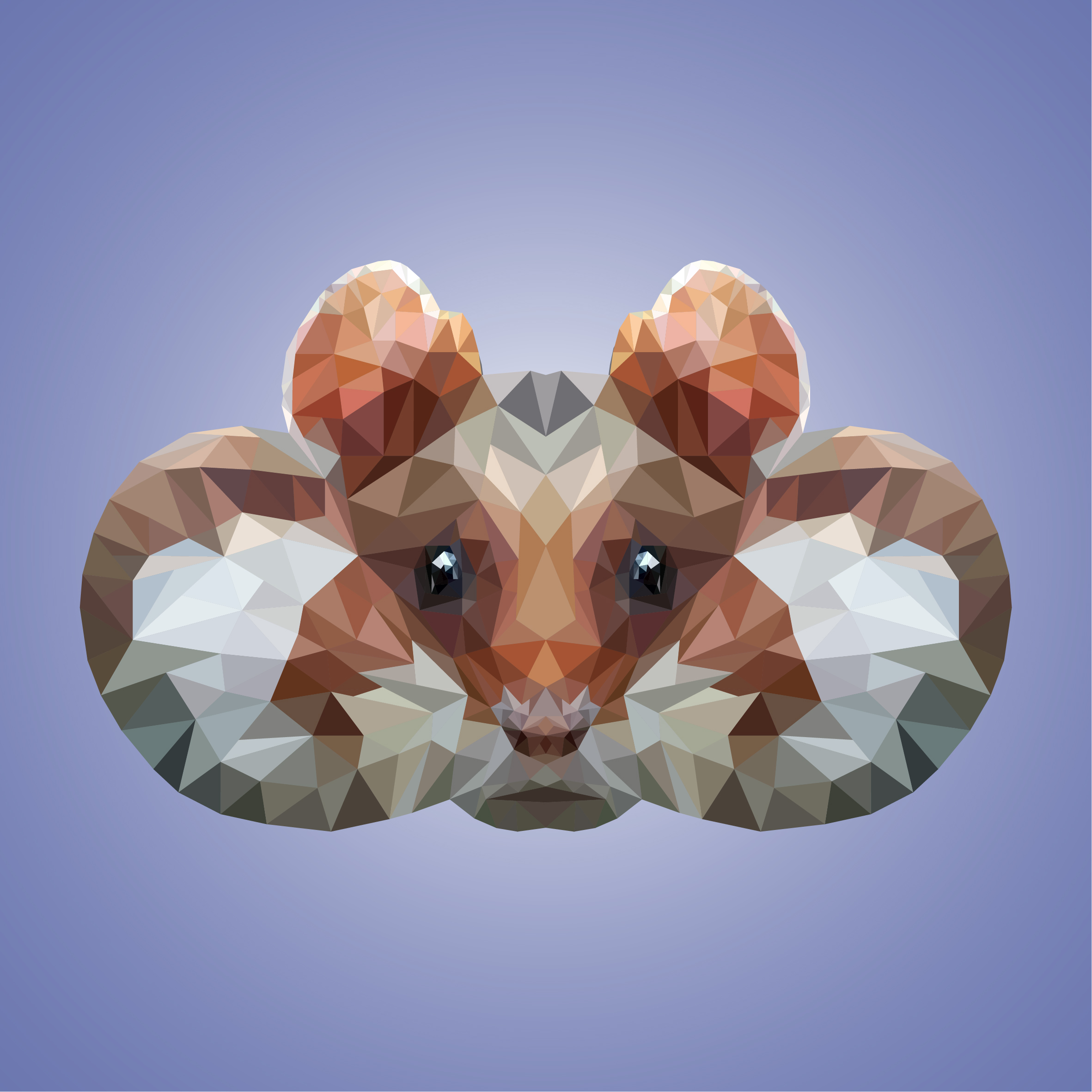 Хомяк в стиле Low poly