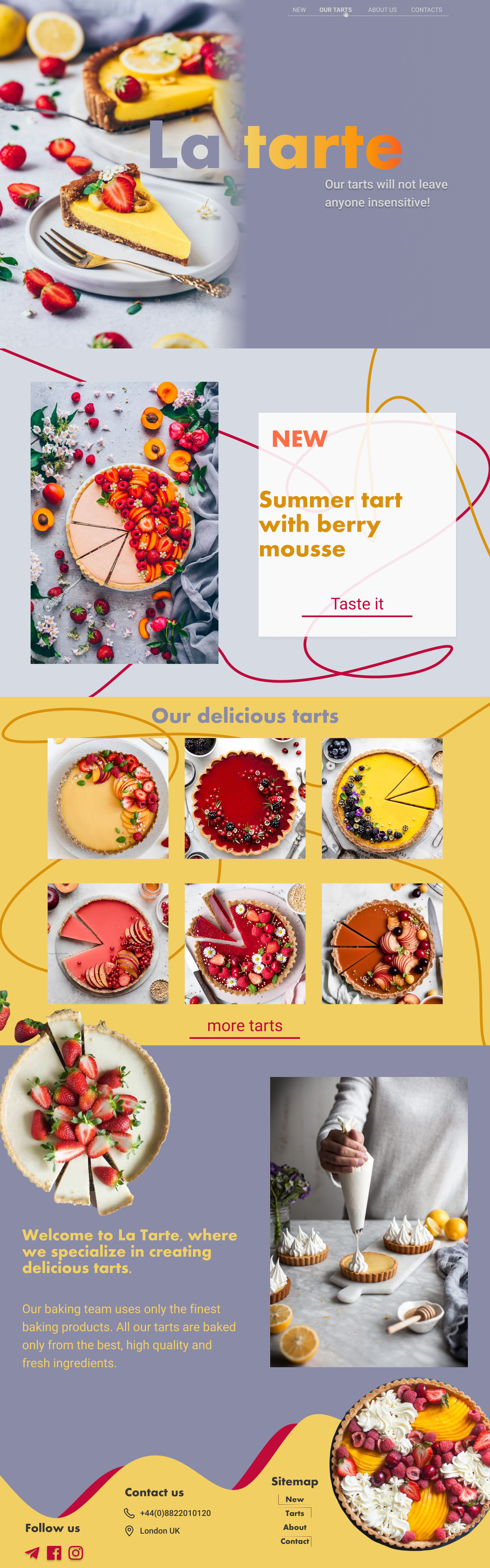landing page la tarte