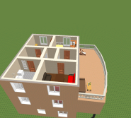 3D Модель красивого дома