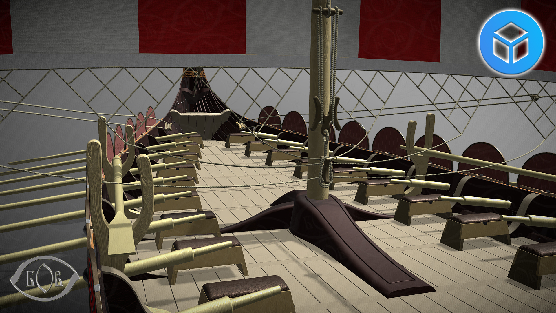 Drakkar by "Oseberg ship 820 A.D."