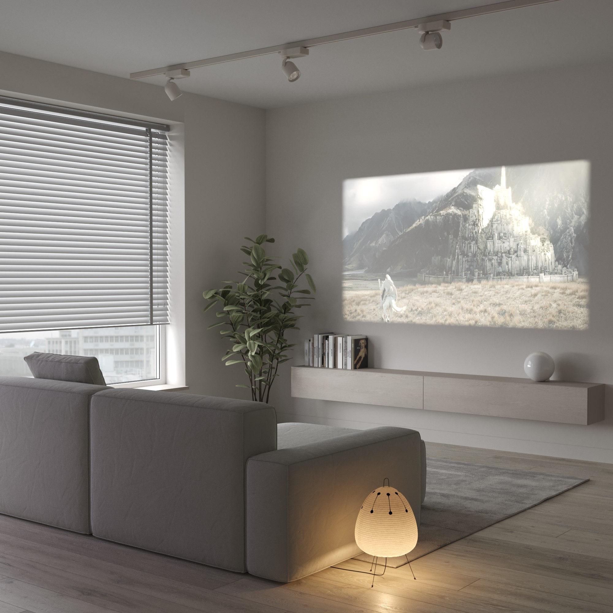 Scandinavian Living Room | 3D Interior Visualization